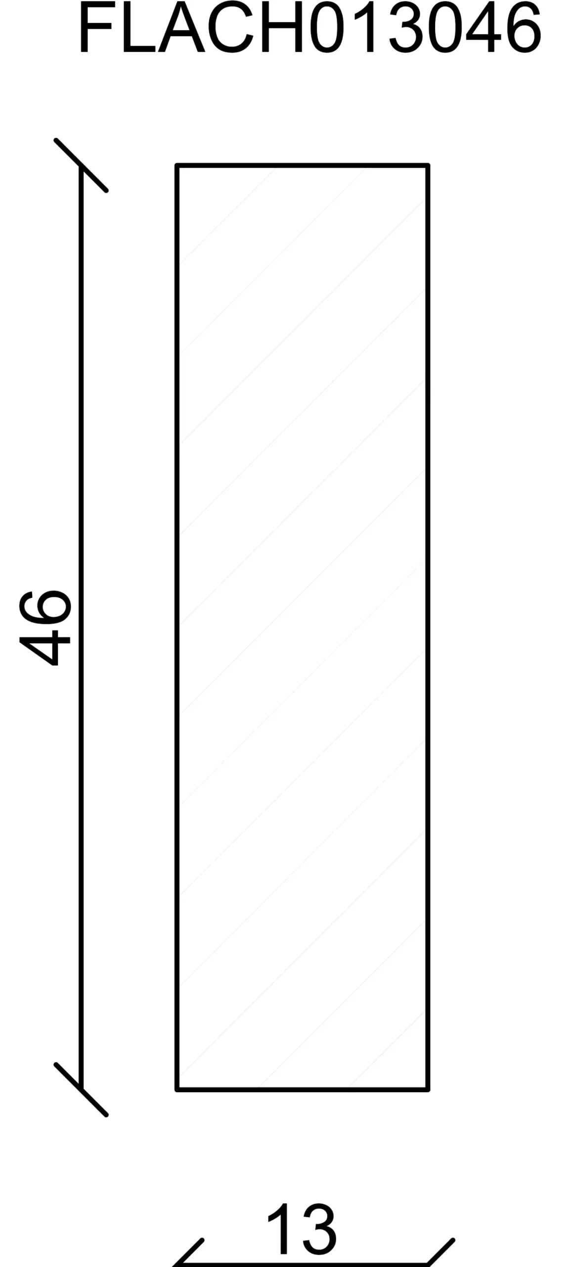 FN Neuhofer Flachleiste 240 cm 46 x 13 mm Fichte/Kiefer
