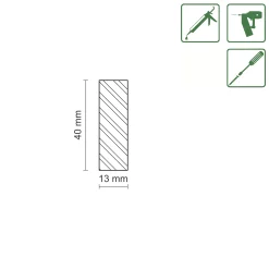 FN Neuhofer Flachleiste 100 cm 40 x 13 mm Fichte/Kiefer