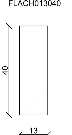 FN Neuhofer Flachleiste 100 cm 40 x 13 mm Fichte/Kiefer