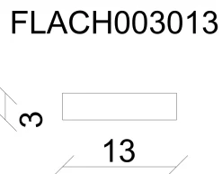FN Neuhofer Flachleiste 100 cm 13 x 3 mm Fichte/Kiefer