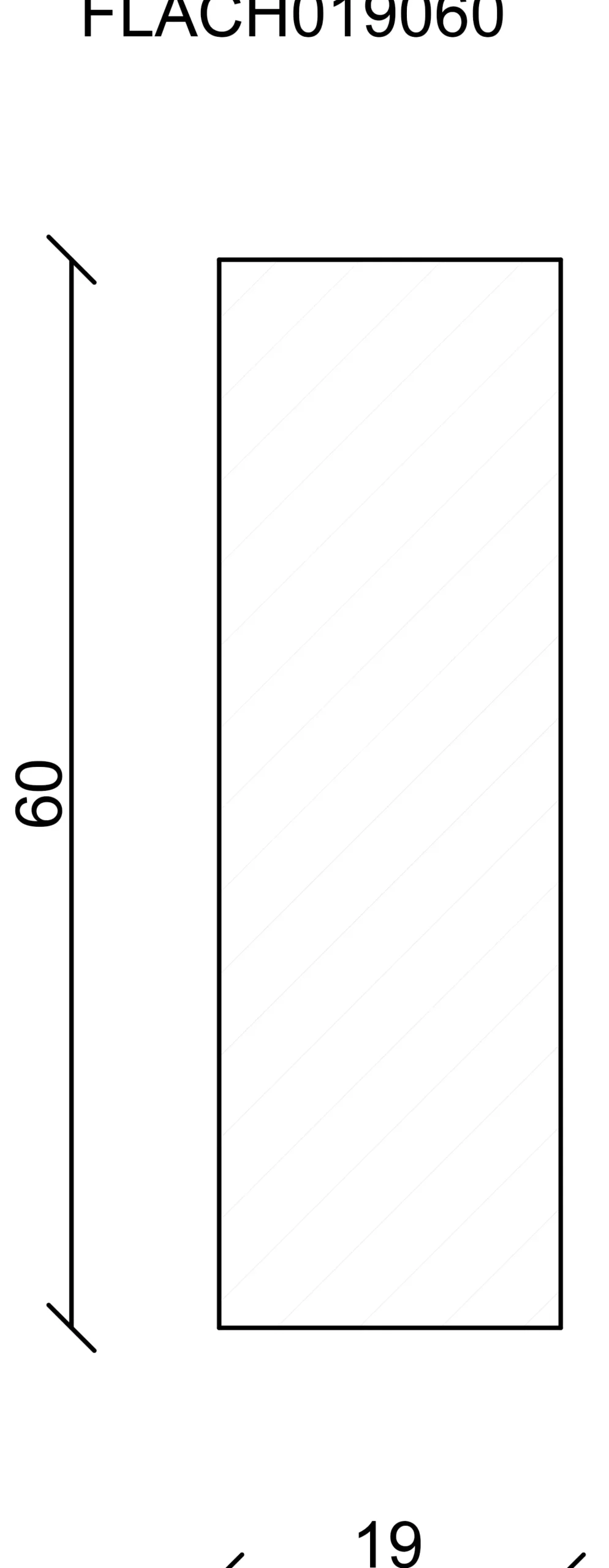 FN Neuhofer Flachleiste 100 cm 60 x 19 mm Fichte/Kiefer