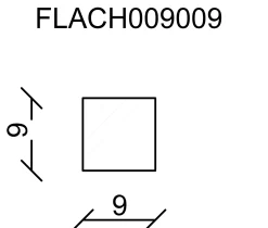 FN Neuhofer Flachleiste 100 cm 9 x 9 mm Fichte/Kiefer