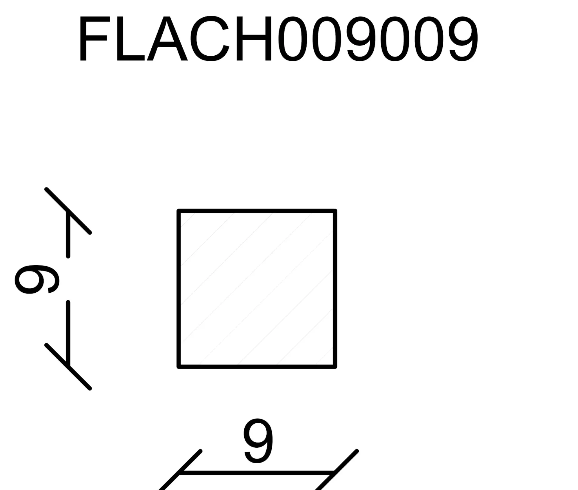 FN Neuhofer Flachleiste 100 cm 9 x 9 mm Fichte/Kiefer