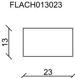 FN Neuhofer Flachleiste 100 cm 23 x 13 mm Fichte/Kiefer