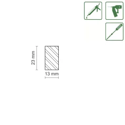 FN Neuhofer Flachleiste 100 cm 23 x 13 mm Fichte/Kiefer