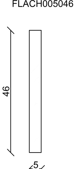 FN Neuhofer Flachleiste 240 cm 46 x 5 mm Fichte/Kiefer