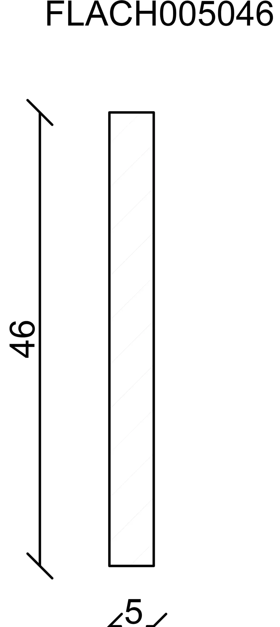 FN Neuhofer Flachleiste 240 cm 46 x 5 mm Fichte/Kiefer