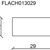 FN Neuhofer Flachleiste 100 cm 29 x 13 mm Fichte/Kiefer