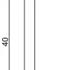 FN Neuhofer Flachleiste 100 cm 40 x 5 mm Fichte/Kiefer
