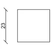 FN Neuhofer Flachleiste 100 cm 23 x 23 mm Fichte/Kiefer