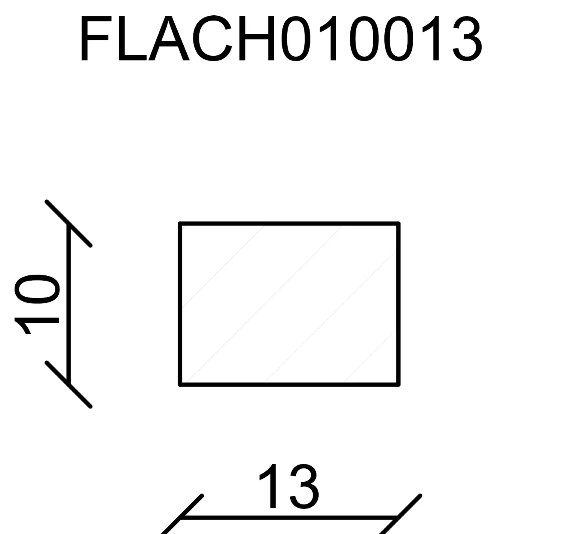 FN Neuhofer Flachleiste 240 cm 13 x 10 mm Fichte/Kiefer