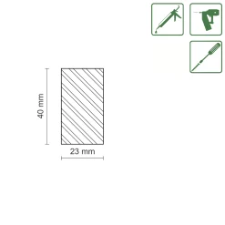 FN Neuhofer Flachleiste 100 cm 40 x 23 mm Fichte/Kiefer