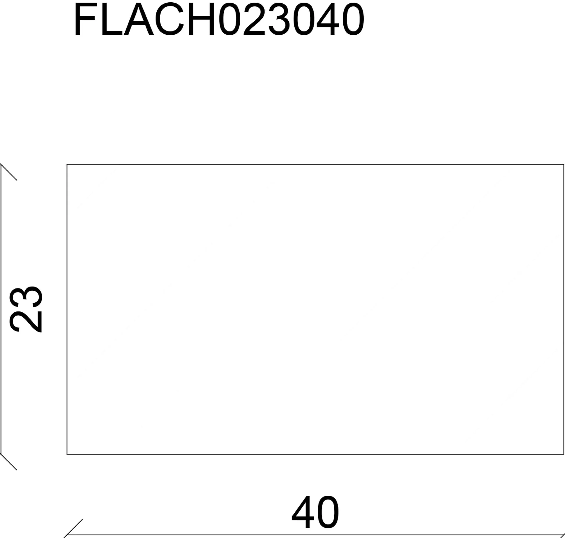 FN Neuhofer Flachleiste 100 cm 40 x 23 mm Fichte/Kiefer