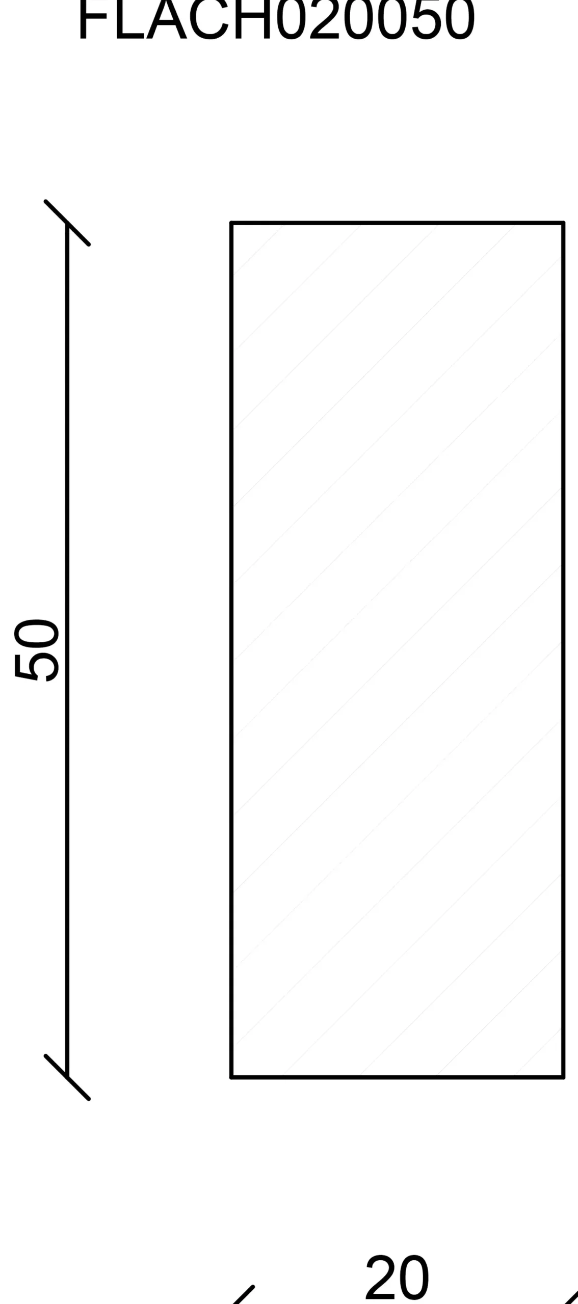 FN Neuhofer Flachleiste 200 cm 50 x 20 mm Fichte/Kiefer
