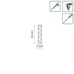 FN Neuhofer Flachleiste 210 cm 30 x 5 mm Buche