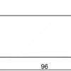 FN Neuhofer Flachleiste 100 cm 96 x 23 mm Fichte/Kiefer