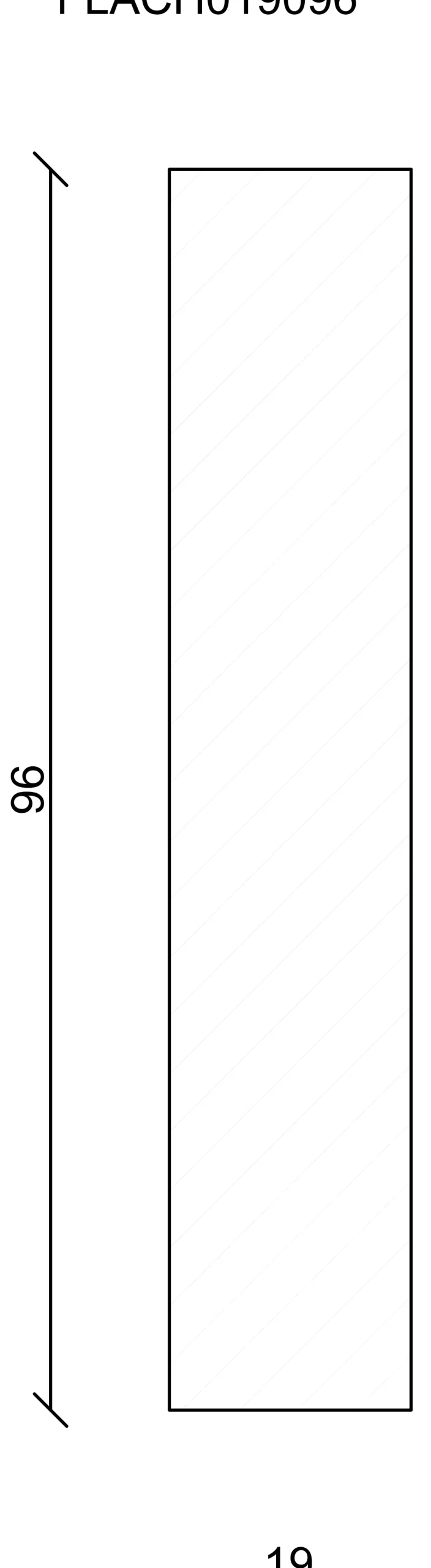 FN Neuhofer Flachleiste 100 cm 96 x 19 mm Fichte/Kiefer