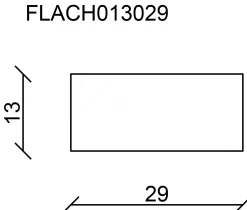 FN Neuhofer Flachleiste 95 cm 29 x 13 mm Buche