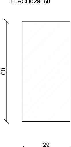 FN Neuhofer Flachleiste 100 cm 60 x 29 mm Fichte/Kiefer