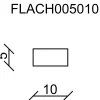 FN Neuhofer Flachleiste 100 cm 10 x 5 mm Fichte/Kiefer