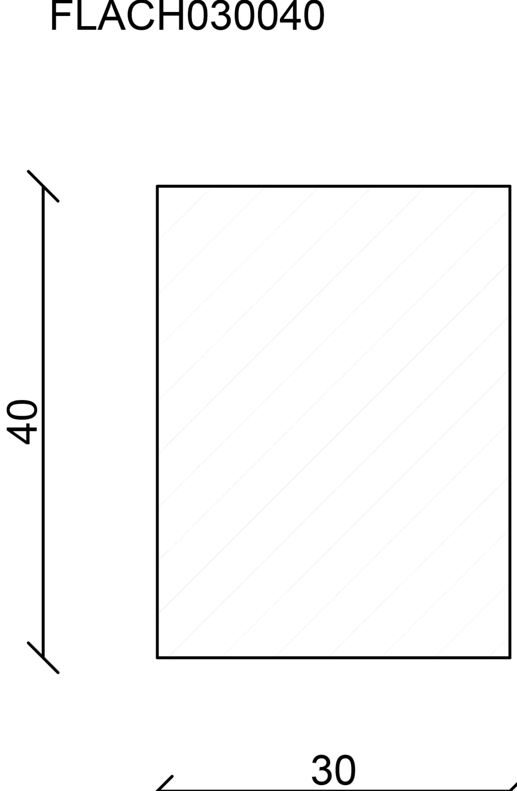 FN Neuhofer Flachleiste 200 cm 40 x 30 mm Fichte/Kiefer