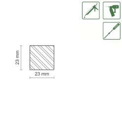 FN Neuhofer Flachleiste 240 cm 23 x 23 mm Fichte/Kiefer