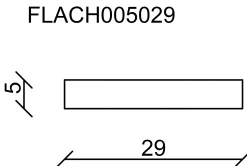 FN Neuhofer Flachleiste 240 cm 29 x 5 mm Fichte/Kiefer
