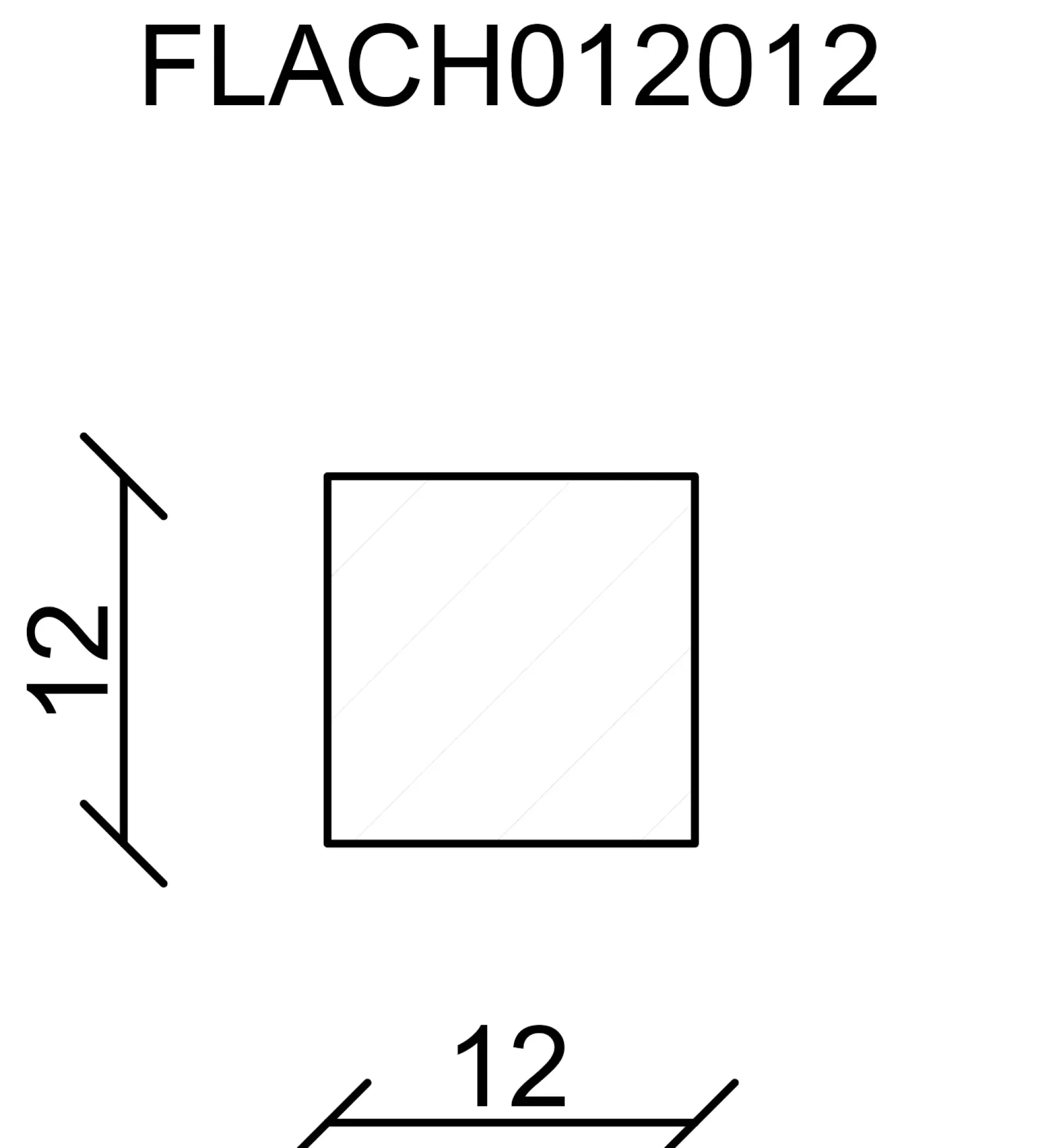 FN Neuhofer Flachleiste 100 cm 12 x 12 mm Fichte/Kiefer
