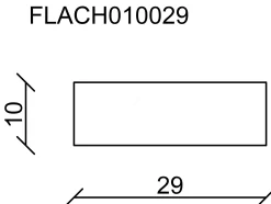 FN Neuhofer Flachleiste 100 cm 29 x 10 mm Fichte/Kiefer
