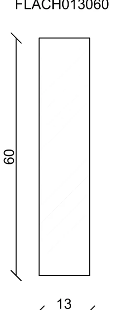 FN Neuhofer Flachleiste 240 cm 60 x 13 mm Fichte/Kiefer