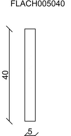 FN Neuhofer Flachleiste 95 cm 40 x 5 mm Buche