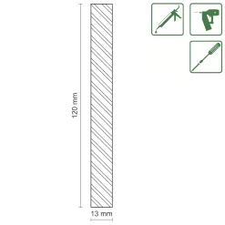 FN Neuhofer Flachleiste 100 cm 120 x 13 mm Fichte/Kiefer