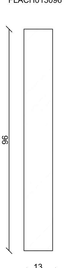 FN Neuhofer Flachleiste 100 cm 96 x 13 mm Fichte/Kiefer