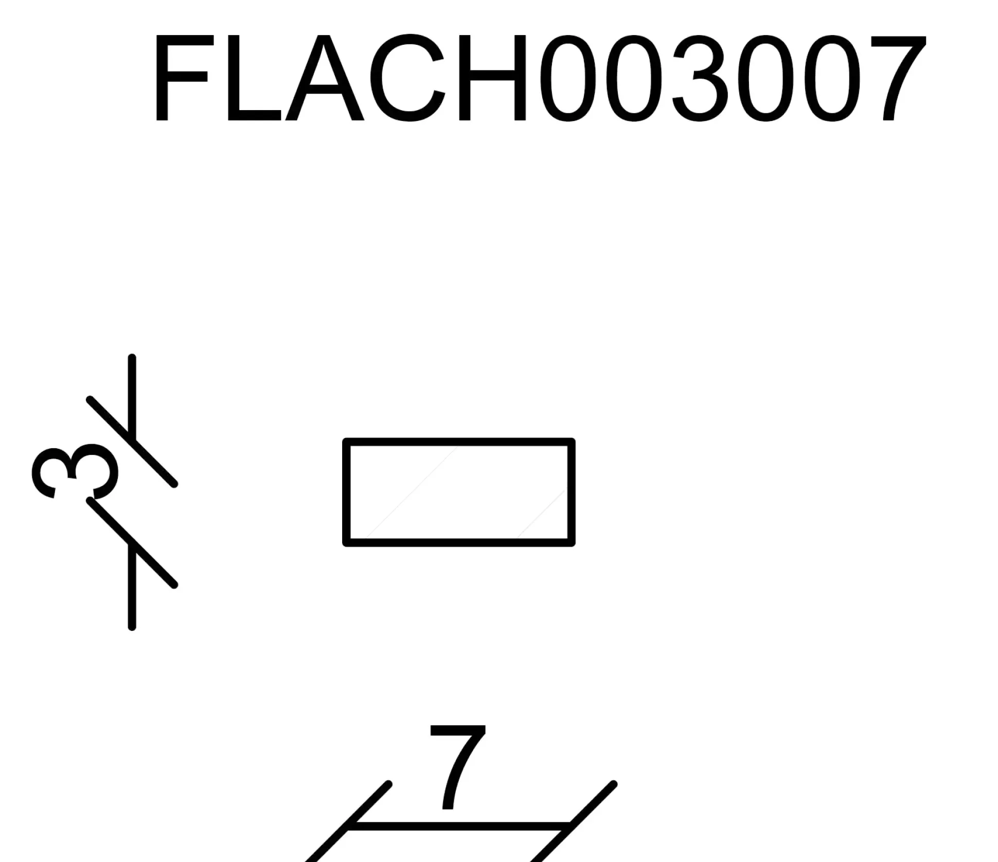 FN Neuhofer Flachleiste 100 cm 7 x 3 mm Fichte/Kiefer