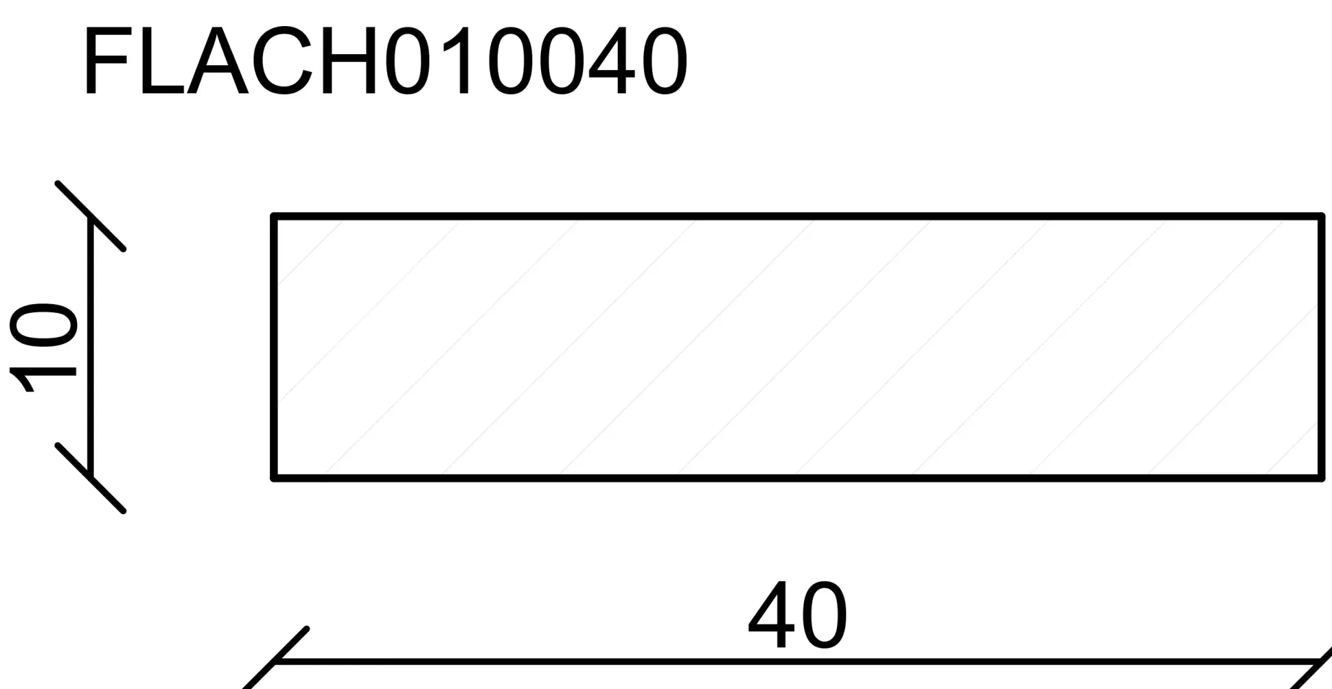 FN Neuhofer Flachleiste 100 cm 40 x 10 mm Fichte/Kiefer
