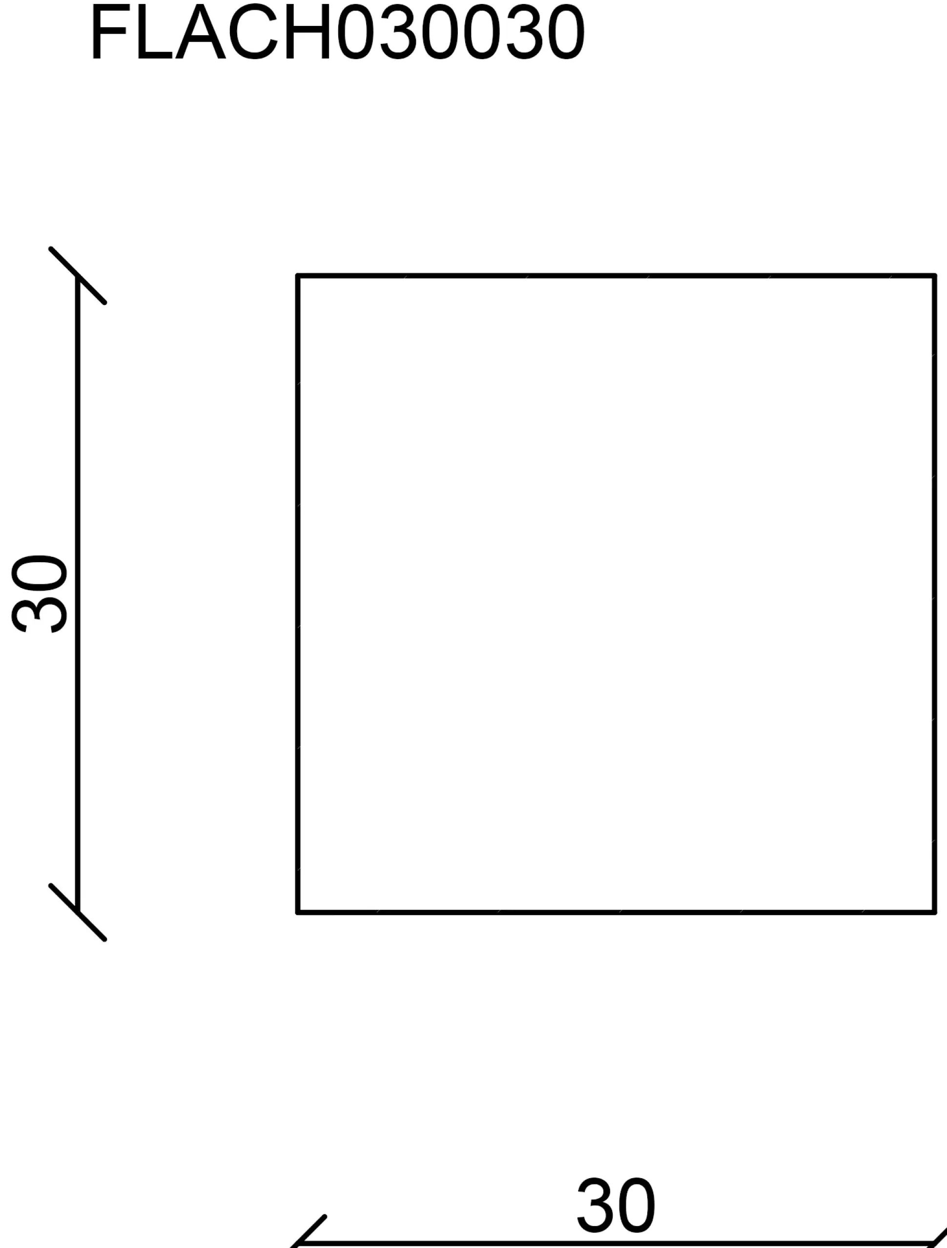 FN Neuhofer Flachleiste 200 cm 30 x 30 mm Fichte/Kiefer