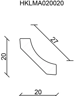 FN Neuhofer Hohlkehlleiste 240 cm 20 x 20 mm Fichte/Kiefer