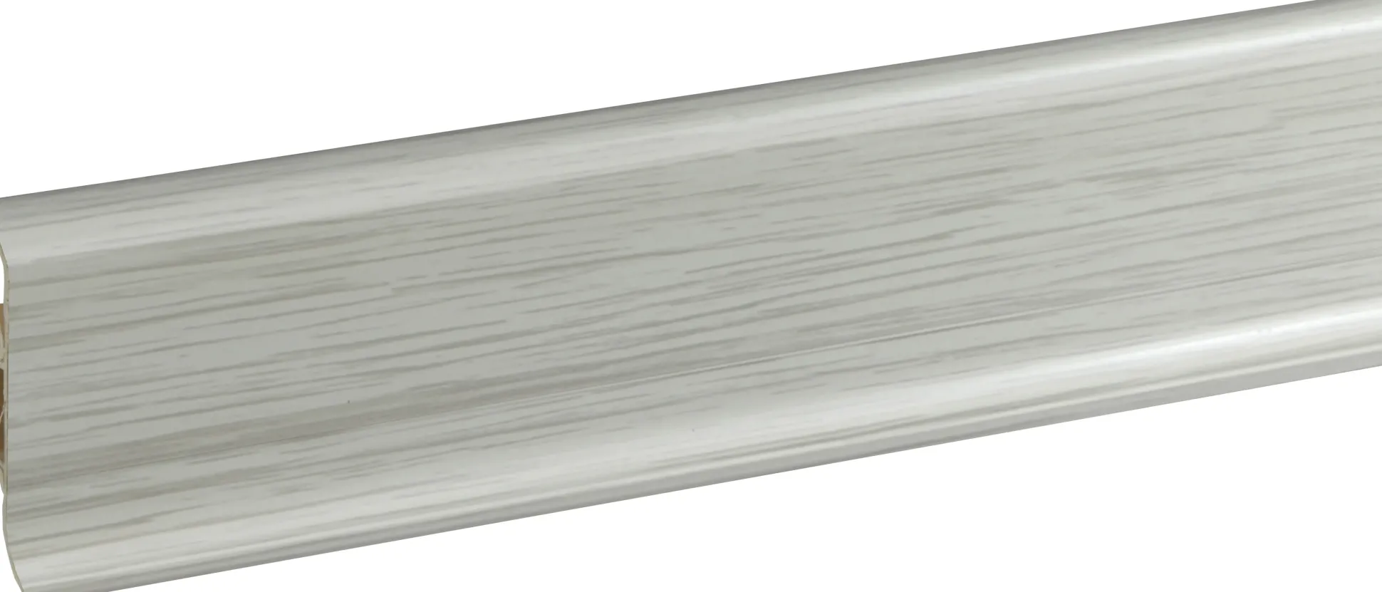 FN Neuhofer Klemmsockelleiste 250 cm 50 x 22,5 mm Silberesche
