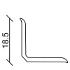 FN Neuhofer Knickwinkelleiste 500 cm 18,5 x 18,5 mm schwarz