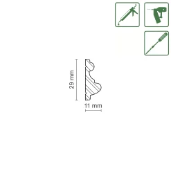 FN Neuhofer Profilleiste SF292 2400 x 11 x 29 mm Fichte/Kiefer