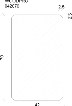 FN Neuhofer Rahmen Wood Pro 240 cm 70 x 42 mm Fichte