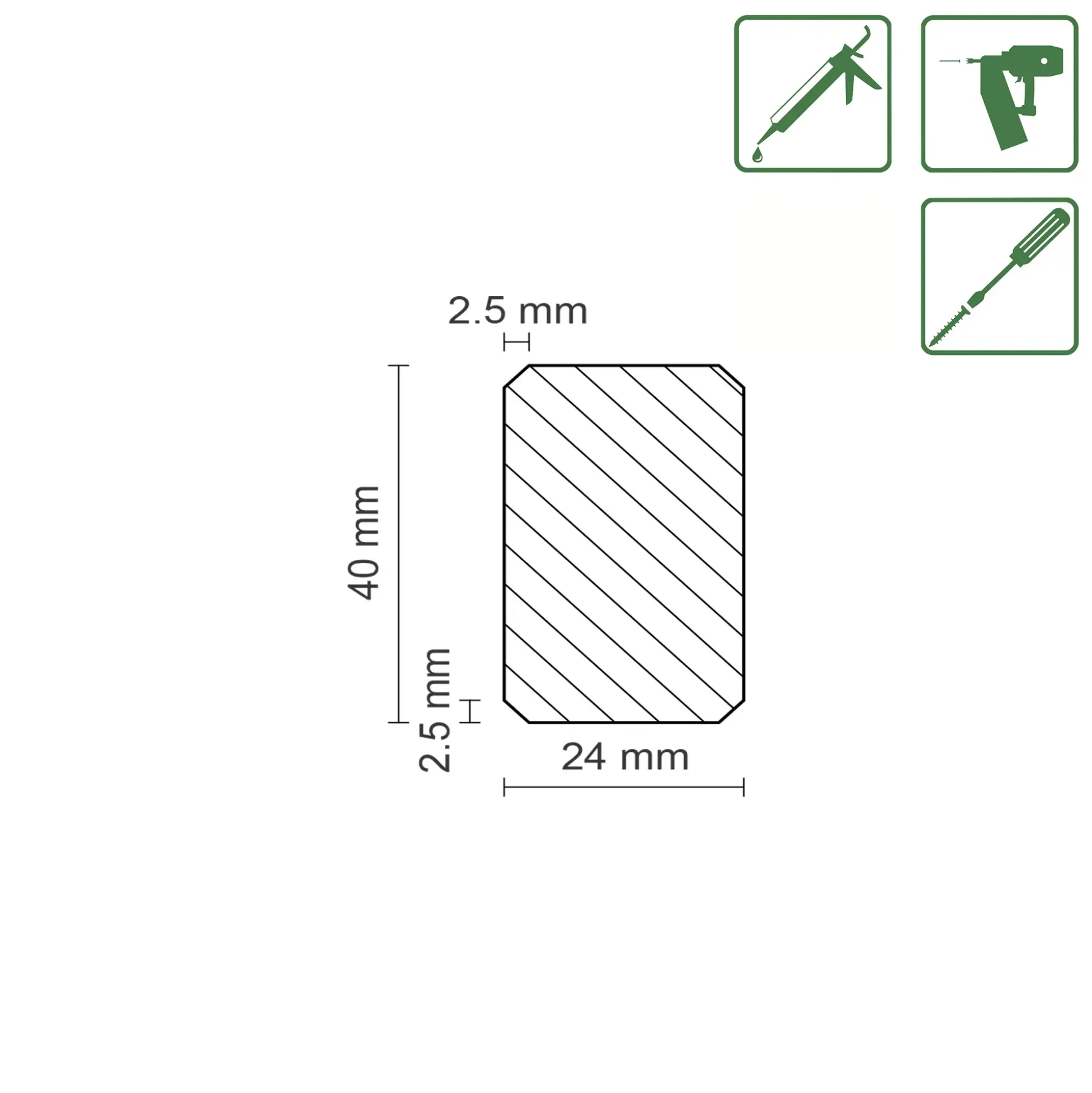 FN Neuhofer Rahmen Wood Pro 240 cm 40 x 24 mm Fichte