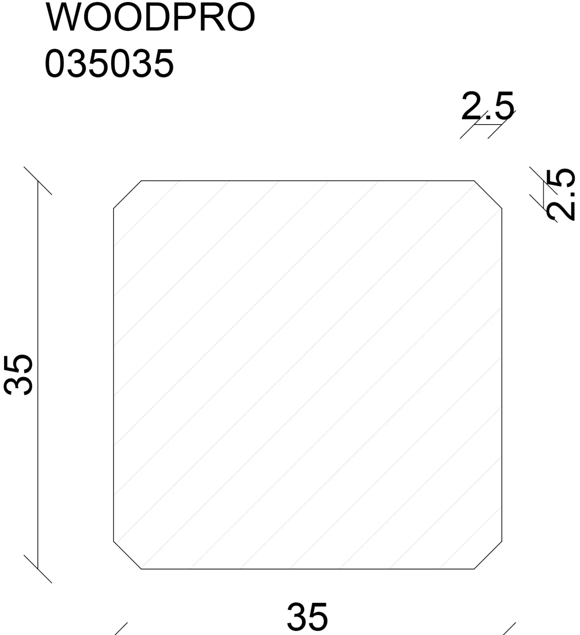 FN Neuhofer Rahmen Wood Pro 240 cm 35 x 35 mm Fichte