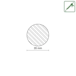 FN Neuhofer Rundstab 240 cm 35 x 35 mm Fichte/Kiefer