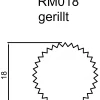FN Neuhofer Rundstab gerillt 100 cm 18 x 18 mm