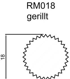 FN Neuhofer Rundstab gerillt 100 cm 18 x 18 mm