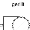 FN Neuhofer Rundstab gerillt 100 cm 12 x 12 mm