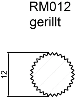 FN Neuhofer Rundstab gerillt 100 cm 12 x 12 mm
