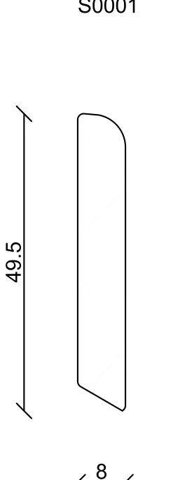 FN Neuhofer Sockelleiste S0001 240 cm 50 x 8 mm Fichte/Kiefer