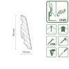 FN Neuhofer Sockelleiste gerundet 250 cm 58 x 19 mm Fichte oder Kiefer